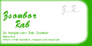 zsombor rab business card